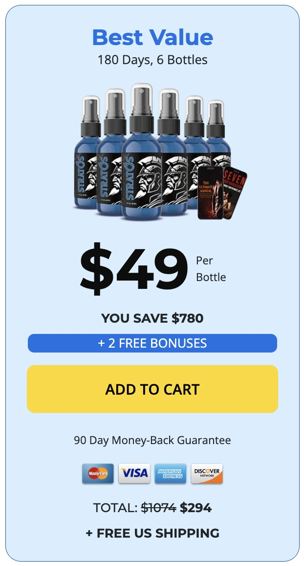 Stratos order six bottles